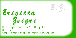 brigitta zsigri business card